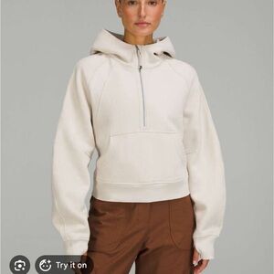 Lululemon scuba sweatshirt hoodie Orange Theory branded